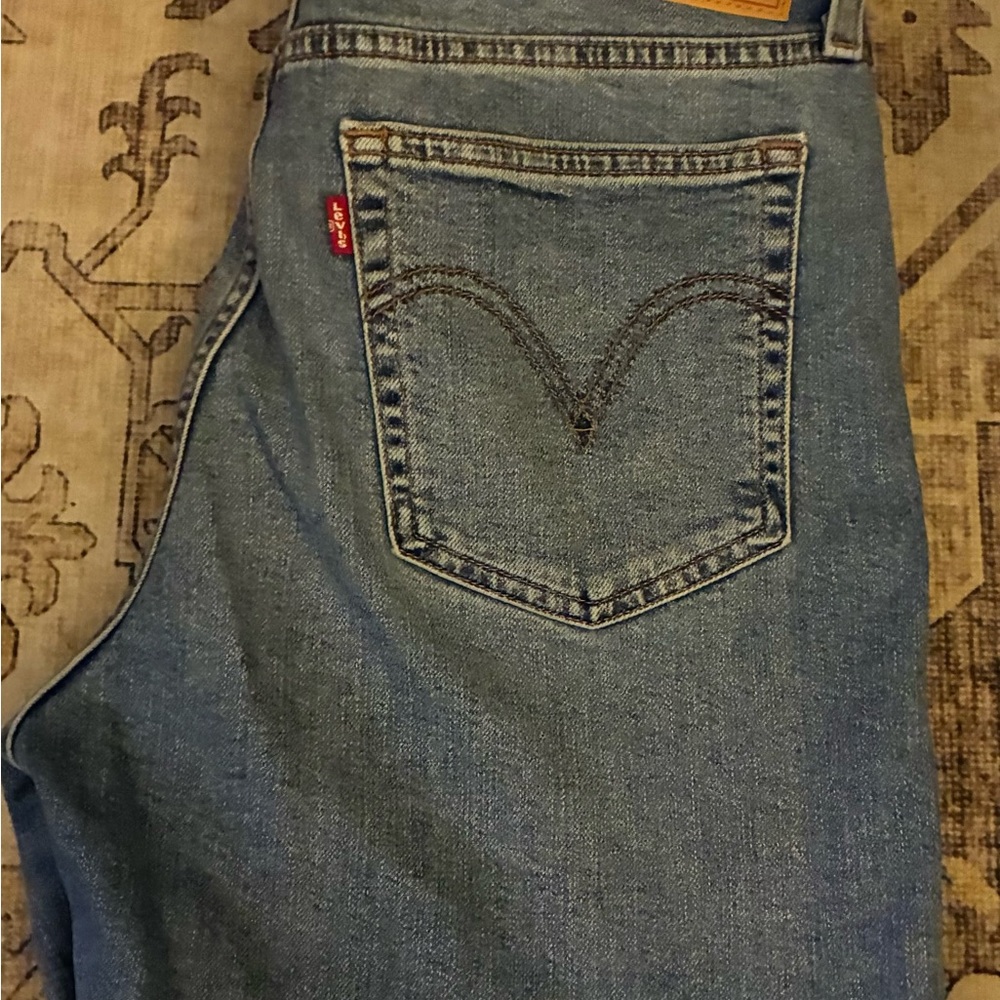 Levi's Women's Boyfriend Jeans in Blue Denim